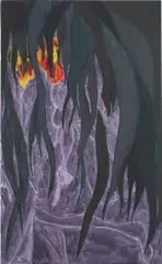Christmas Eve (Black Palms) by Chris Ofili, 2007, oil and charcoal on linen, sold Dec 2020