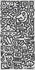 Untitled by Sam Cox, 2017, acrylic on canvas, sold Dec 2020