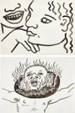 Keith Haring, Two works: (i) Untitled (Zena at 17 Years) ; (ii) Untitled, 1985, ink on paper