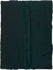 Jason Martin, Untitled (Viridian green light / Viridian green dark), 2020, mixed media on acrylic panel