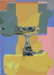 Art & Language, Lovely Slang V, 1999, glass over oil and mixed media on canvas laid on wood