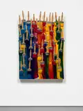 Arman, Sans Titre, 1989, brushes and paint on canvas