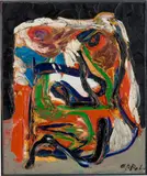 Karel Appel, HIBOU PARIS, 1977, oil on canvas