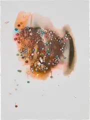 #2 by Dan Colen, 2012, M&Ms on paper, in artist's frame, offered Dec 2020