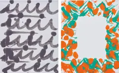Nikolas Gambaroff, Untitled, 2010, acrylic on linen, in 2 parts