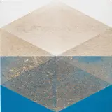 Michael DeLucia, Box (White/Blue) B, 2011, household paint on plywood, in 2 parts