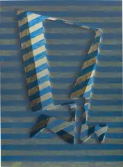 Untitled by Peter Schuyff, 1985, acrylic on linen, sold Dec 2020