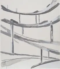 Neal Tait, Roman Roadway, acrylic on canvas