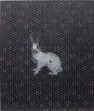 Charming Baker, Love Is Never Putting All Your Eggs Into One Bastard, 2010, oil and buckshot holes on linen