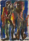 Rainer Fetting, Ohne Titel, 1983, acrylic on paper