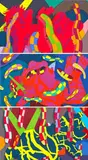 Kaws, Three works: (i) LOST TIME, ALONE AGAIN, FAR FAR DOWN ; (ii) LOST TIME, ALONE AGAIN, FAR FAR DOWN ; (iii) LOST TIME, ALONE AGAIN, FAR FAR DOWN, 2018, screenprint