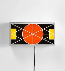 Matt Mullican, Untitled (Subject in the Middle), 2004, Duratrans in lightbox and aluminium box with Plexiglas
