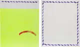Paul Cowan, Two works: (i) Untitled ; (ii) Untitled, 2012, enamel on canvas