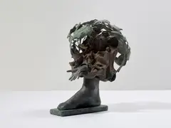 Céphalopode by Daniel Spoerri, 1989, bronze with green patina, offered Dec 2020