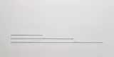 Stanley Brouwn, 1 foot 2 feet 3 feet, 1989, aluminium lath, in 6 parts