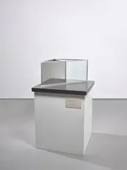 Dan Graham, Triangular Pavilion for Secession, 1992, mirror, transparent safety glass, spy mirror glass, aluminium and wood