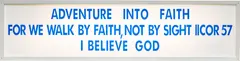Sam Durant, Displaced Sign, 2001, electric sign with plastic letters