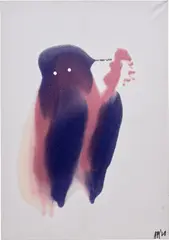 Dude 3 by Anya Myagkikh, 2020, glitter, acrylic and varnish on canvas, sold Dec 2020