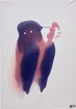 Anya Myagkikh, Dude 3, 2020, glitter, acrylic and varnish on canvas
