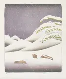 David Hockney, Snow, from Weather Series, 1973, Lithograph and screenprint in colours, on Arjomari paper, with full margins