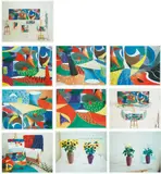 David Hockney, Snails Space, 1995, The complete set of 10 digital inkjet prints in colours, on heavy textured Somerset paper, with full margins