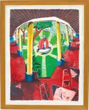 David Hockney, Views of Hotel Well III, from Moving Focus Series, 1984-85, Lithograph in colours, on TGL handmade paper, with full margins