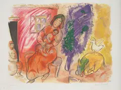 Maternité (Maternity) by Marc Chagall, 1954, Lithograph in colours, on Arches paper, with full margins, sold Jan 2020