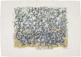 Jean Paul Riopelle, Les Oies bleues (The Blue Geese), 1981-83, Lithograph in colours, on Japon paper, with full margins