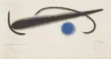 Joan Miró, Fusées (Rockets): one plate, 1959, Etching and aquatint in colours, on BFK Rives, with full margins