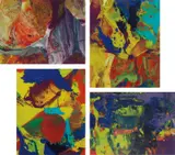 Gerhard Richter, Ifrit (P8); Bagdad (P9); Bagdad (P10); and Aladin (P11)