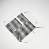 Permutación (Permutation), from Sotomagie by Jesús Rafael Soto, 1967, Screenprint in black and white on two sheets of Plexiglas, adjoined with four metal rods, sold Jan 2020