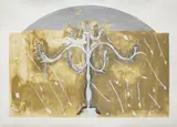 Mimmo Paladino, Saffo, 1990, Etching with screenprint and carborundum in colours, on Van Gelder paper, with full margins