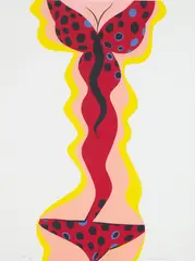 Polka by Allen Jones, 1965, Screenprint in colours, on Beckett Hi-White paper, the full sheet, sold Jan 2020