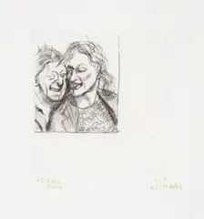 A Couple by Lucian Freud, 1982, Etching, on wove paper, with full margins, sold Jan 2020