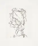 Frank Auerbach, Julia, from Seven Portraits, 1989-90, Etching, on Somerset paper, with full margins