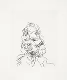 Frank Auerbach, Catherine, from Seven Portraits, 1989-90, Etching, on Somerset paper, with full margins