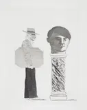 David Hockney, The Student: Homage to Picasso, 1973, Etching, on Arches paper, with full margins