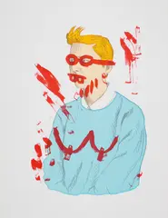 Lucy McKenzie, Untitled (for Parkett No. 76), 2006, Screenprint in colours, on Somerset Satin paper, with full margins