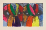 Jim Dine, Jumps Out at You, No?, 1993, Etching with hand-colouring in acrylic, on Arches Cover buff paper, with full margins