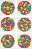 Sol LeWitt, Stars, 2002, The complete set of six linocuts in colours, on Somerset Satin paper, with full margins