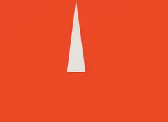 Red with White Triangle by Carmen Herrera, 2009, Screenprint in red and white, on Somerset paper, the full sheet, sold Jan 2020