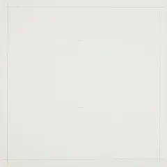 Robert Ryman, Untitled, from On the Bowery, 1969, Screenprint in white and blue, on Schodles-Hammer paper, with full margins, with the original printed paper sleeve