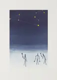 Jasper Johns, Leo, from Leo Castelli 90th Birthday, 1997, Etching and aquatint in colours, on Hahnemühle Copperplate paper, with full margins