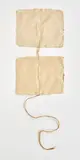 Robert Rauschenberg, Page 4, from Pages and Fuses, 1974, Two pieces of handmade paper with twine