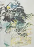 Robert Rauschenberg, Caucus, from Leo Castelli 90th Birthday, 1997, Offset lithograph in colours, on Arches paper, the full sheet