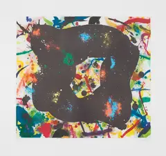 Untitled (SF 72) by Sam Francis, 1989, Monoprint with aquatint in colours, on BFK Rives paper, with full margins, sold Jan 2020