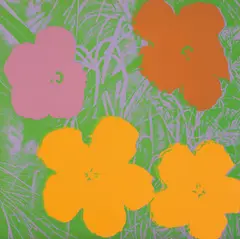 Flowers by Andy Warhol, 1970, Screenprint in colours, on wove paper, the full sheet, sold Jan 2020