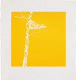 Tree by Alex Katz, 1990, Woodcut in yellow, on Iyo Glazed paper, with full margins, sold Jan 2020