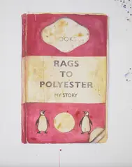 Rags to Polyester by Harland Miller, 2014, Giclée print in colours, on German etching paper, the full sheet, sold Jan 2020