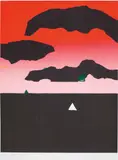 Harold Ancart, Untitled (Fall), 2016, Unique screenprint in colours, on Moulin de Roy Canson paper, with full margins